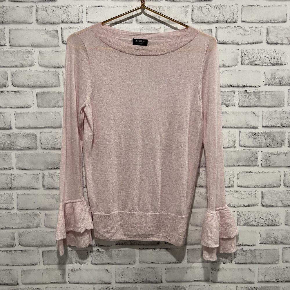 J.Crew Women Sweaters Pullovers Large Pink Cashmere